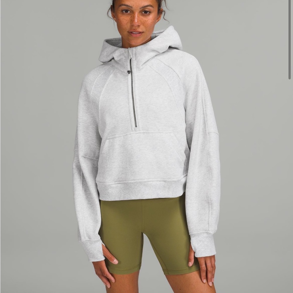 Scuba over sized half zip sweatshirt
